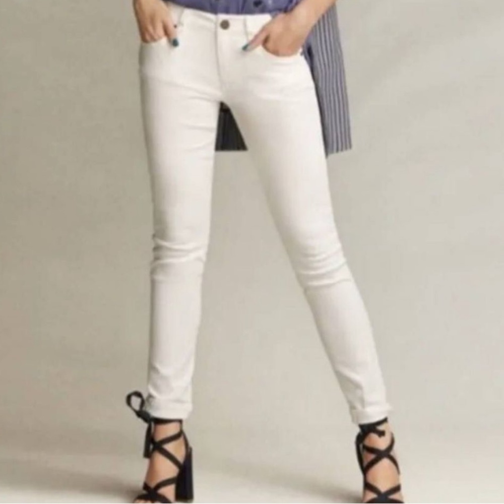 CAbi white slimmie jeans Size 4